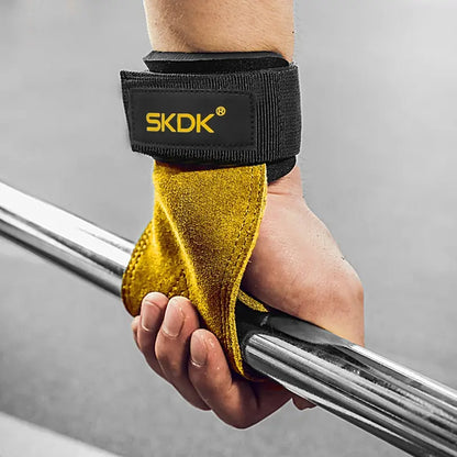 SKDK Gym Grips with Wrist Wraps