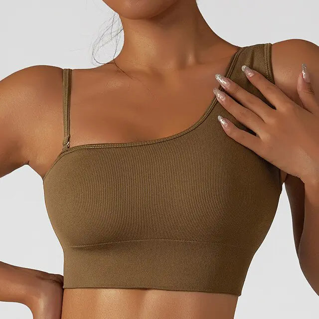 Sexy Oblique Shoulder Tops