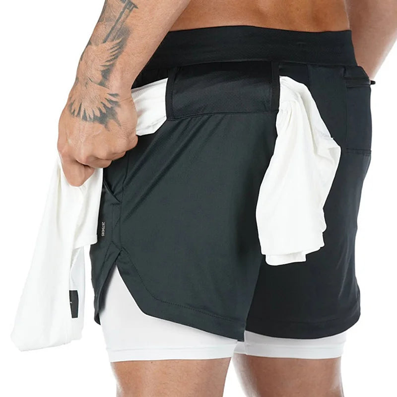 Quick-Dry 2-in-1 Running Shorts