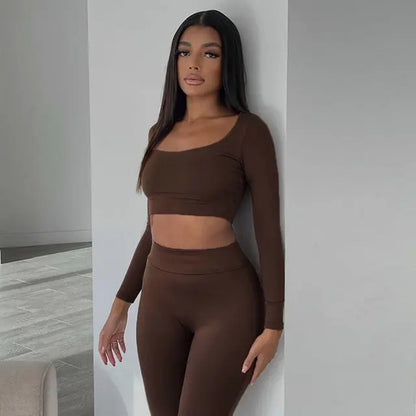 EVOLVE 2-Piece Crop Top Leggings Set