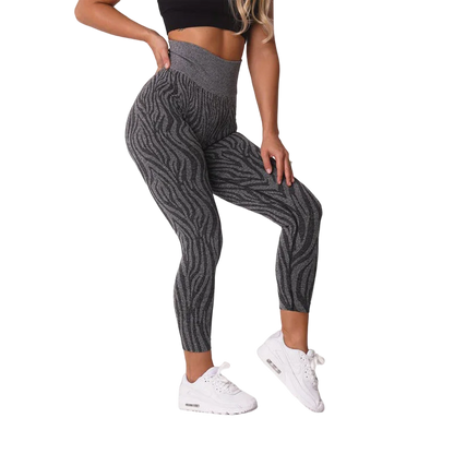 Zebra Pattern Seamless Leggings