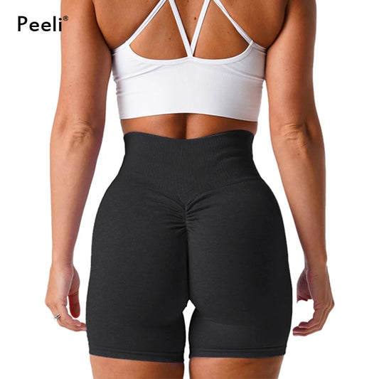 Peeli Seamless Push Up Scrunch Butt Shorts