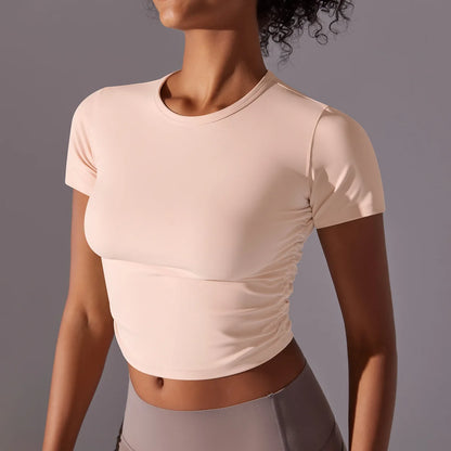 Yoga Short Sleeve Crop Top