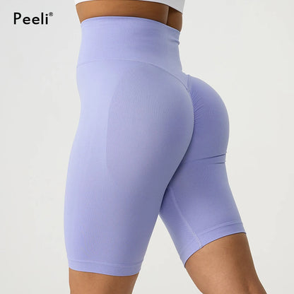 Peeli Scrunch Butt Seamless Yoga Shorts