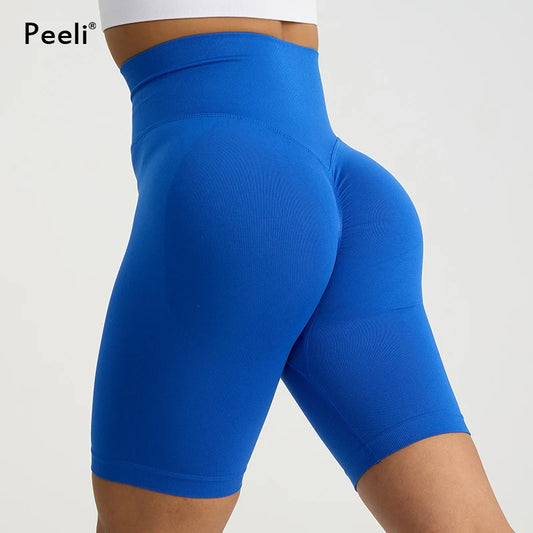 Peeli Scrunch Butt Seamless Yoga Shorts