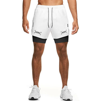 Dual-Deck Gym Running Shorts