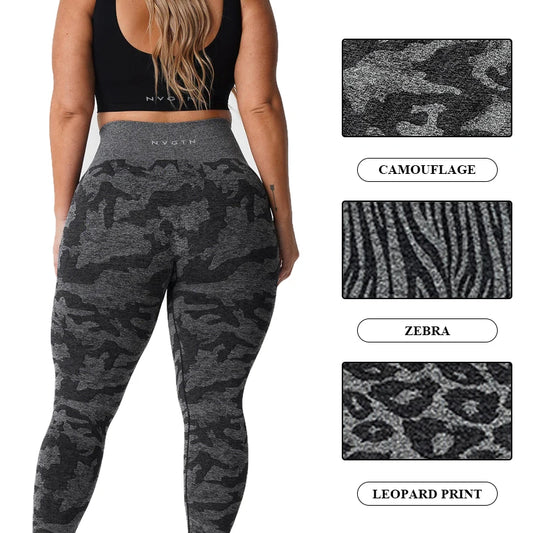 Zebra Pattern Seamless Leggings