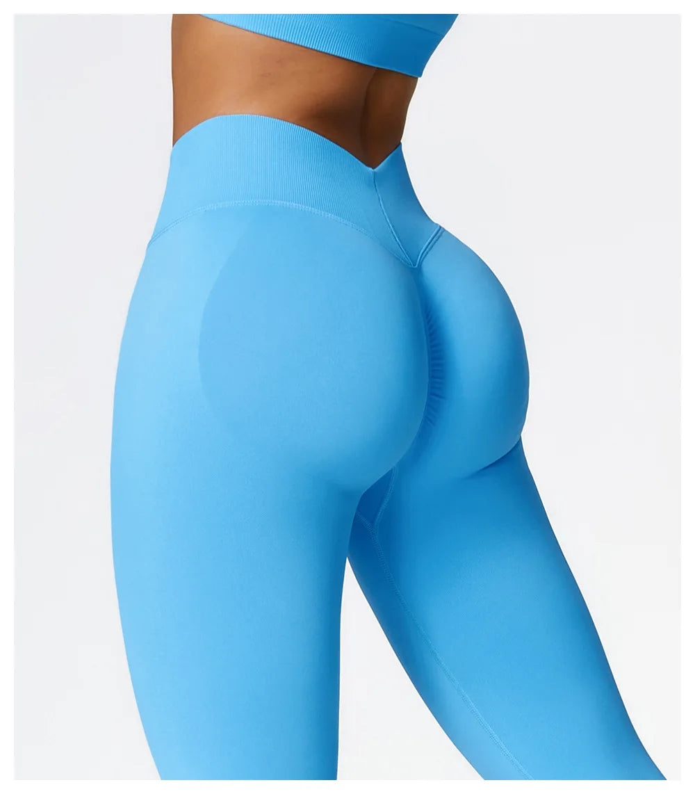 Peeli V-Back Scrunch High Waist Leggings