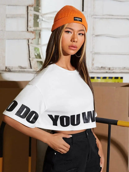 "You Want To Do What" Crop Top