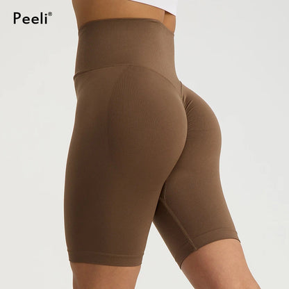 Peeli Scrunch Butt Seamless Yoga Shorts