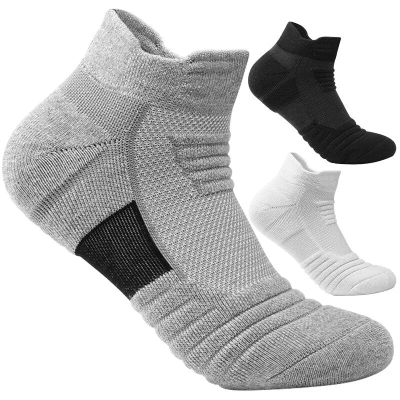 3 Pairs EnduraFit Terry Ankle Socks.