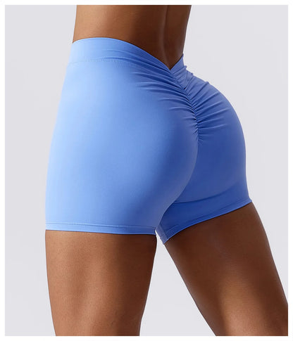 Peeli V-Back Scrunch Butt Yoga Shorts