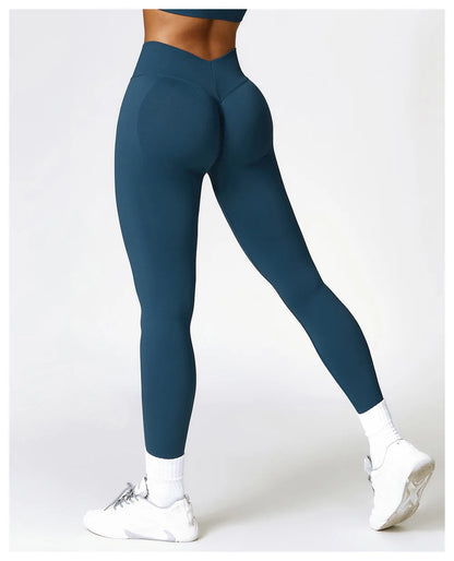 Peeli V-Back Scrunch High Waist Leggings