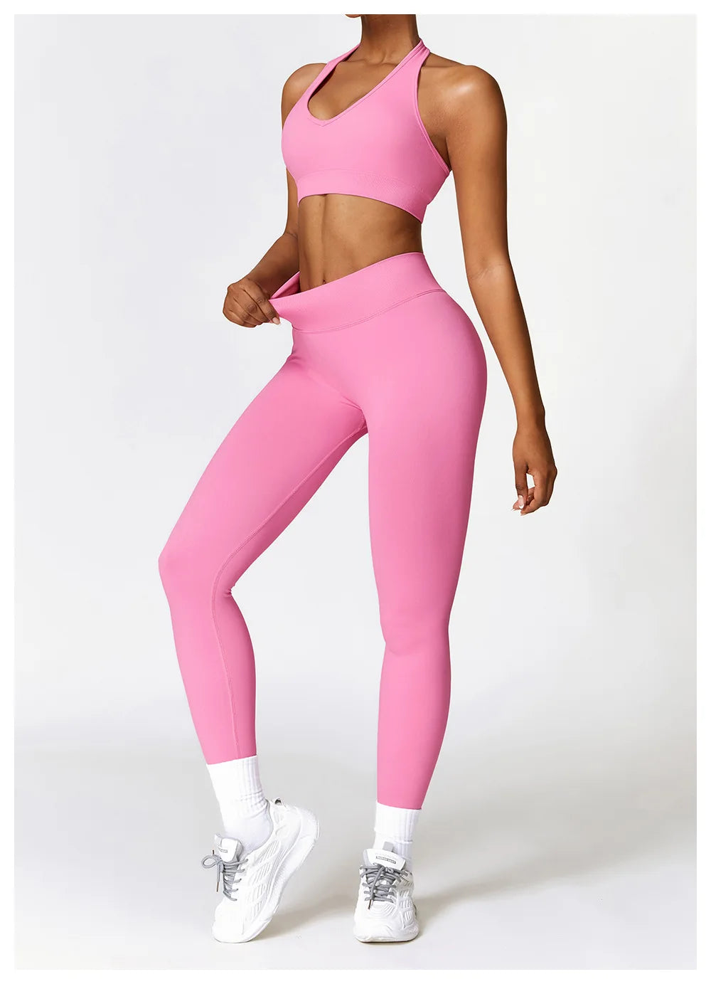 Peeli V-Back Scrunch High Waist Leggings