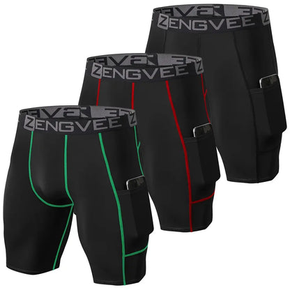 ZengVee 3 pack Compression Shorts