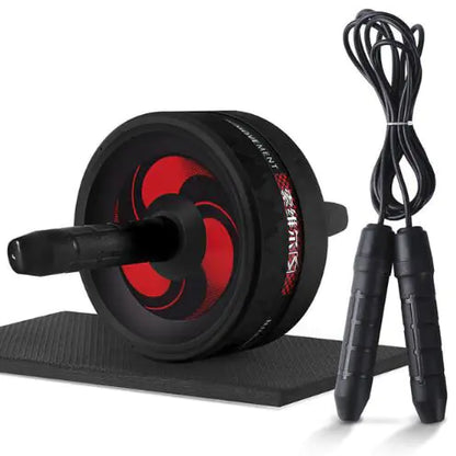 Ab Roller and Jump Rope Set with Mat