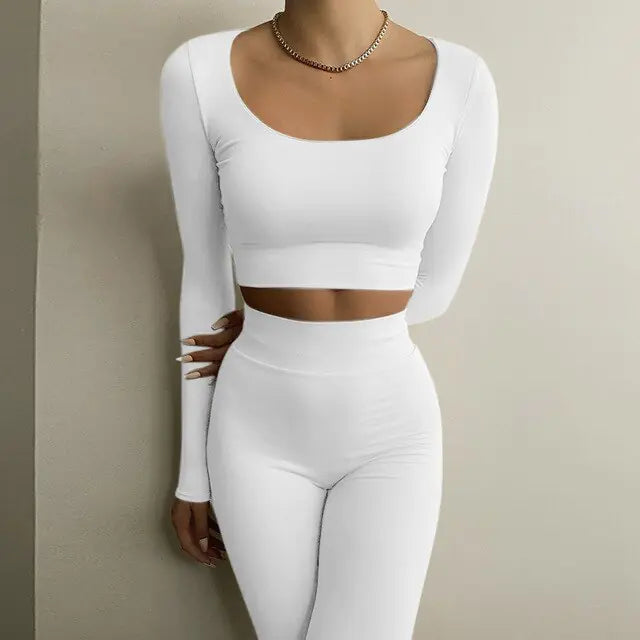 EVOLVE 2-Piece Crop Top Leggings Set