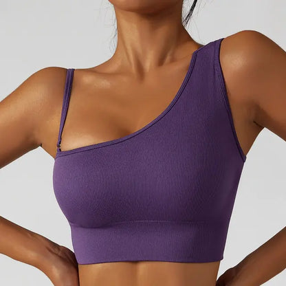 Sexy Oblique Shoulder Tops